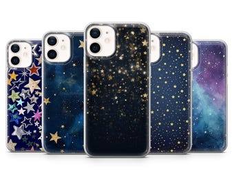 Starry Phone Case Celestial Galaxy Cover for iPhone 17Pro, 16, 15, 14, 13, Samsung S25, S24, S23, A56, A15, Pixel 10Pro, 9A, 8A, 8Pro, 7A