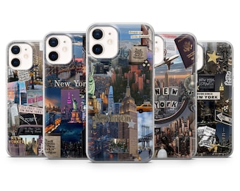 New York City Phone Case NYC Cityscape Cover for iPhone 17Pro 16, 15, 14, 13, Samsung S25 S24, S23, A56, A15, Pixel 10Pro 9A, 8A, 8Pro, 7A