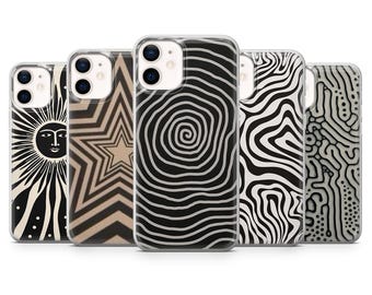 Retro Phone Case Trippy Psychedelic Cover for iPhone 17, 16, 15, 14 13 Samsung S25, S24, S23, A56, A15 Pixel 10Pro XL 9A, 8A, 8Pro 7A
