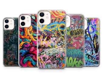 Graffiti Phone Case Street Art Hip Hop Cover for iPhone 17Pro, 16, 15, 14, 13, Samsung S25, S24, S23, A56, A15, Pixel 10Pro 9A, 8A, 8Pro, 7A