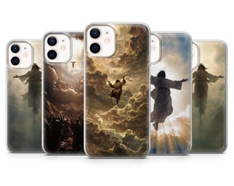 Religious Phone Case Angelic Jesus Cover for iPhone 17Pro, 16, 15, 14, 13, Samsung S25, S24, S23, A56, A15, Pixel 10Pro, 9A, 8A, 8Pro, 7A