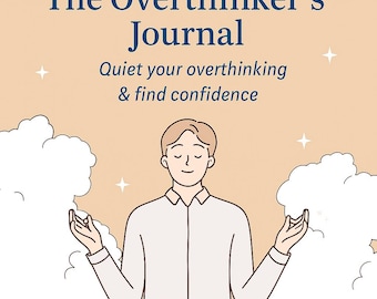 Overthinking Relief Workbook | Anxiety Journal & Mindfulness Planner | Calm Your Mind Printable | Editable Canva