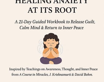 Healing Anxiety & Overthinking | Printable PDF Workbook | 21-Day Guided Journal for Inner Peace