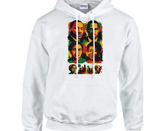 Urban Social Justice Art Hoodie – Unisex Classic Pullover Sweatshirt, Bold Graphic Street Art Design, Gildan 18500