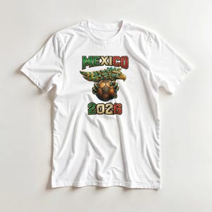 Mexico 2026 Shirt, Mexico Soccer T-Shirt, Aztec Eagle Tee, Mexican Pride Shirt, Gildan 5000 Unisex Crew Neck