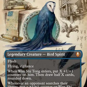 owl mtg cards Ledger Shredder (Borderless) [Bloomburrow Special Guests]