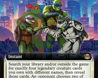 mtg cards with flashback Magic: The Gathering | Teenage Mutant Ninja Turtle