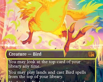 MTG Neon Yellow Traveling Chocobo Proxy