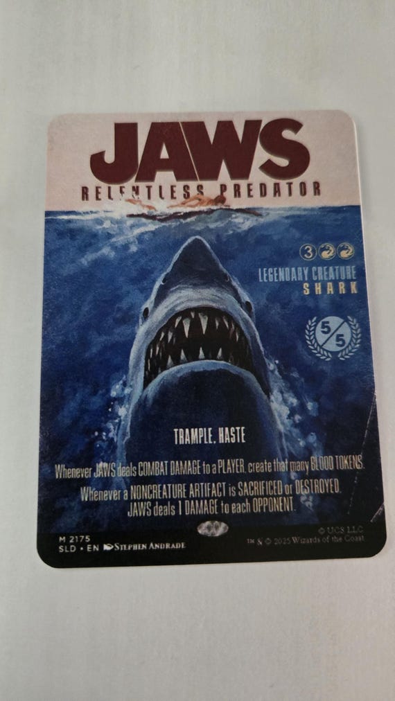 MTG Jaws Relentless Predator Proxy - Etsy