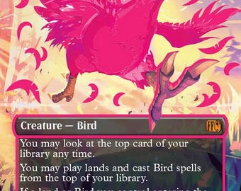MTG Neon Pink Traveling Chocobo Proxy
