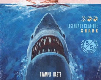 Jaws, Relentless Predator | Proxy Card - Etsy