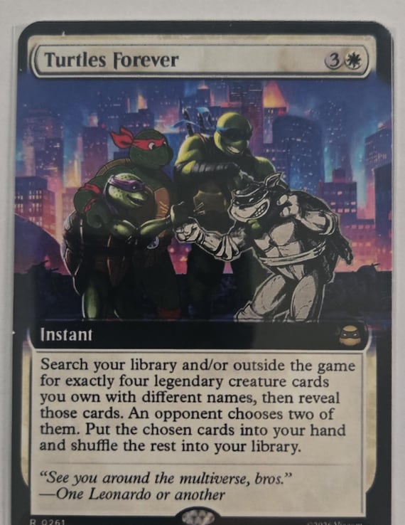 TMNT MTG Turtles Forever Proxy - Etsy