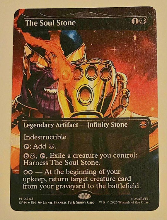 MTG Borderless the Soul Stone Proxy - Etsy