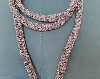 Metallic Knit Scarf Jewelry