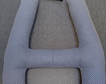 Handmade Car Sleep Pillow – Adjustable Head Support – 100% Cotton Travel Pillow – Road Trip Comfort Accessory