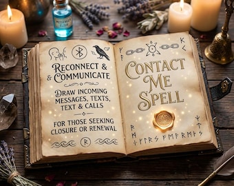 Hechizo para contactarme: ¡Haz que se comuniquen contigo! (Servicio metafísico digital)