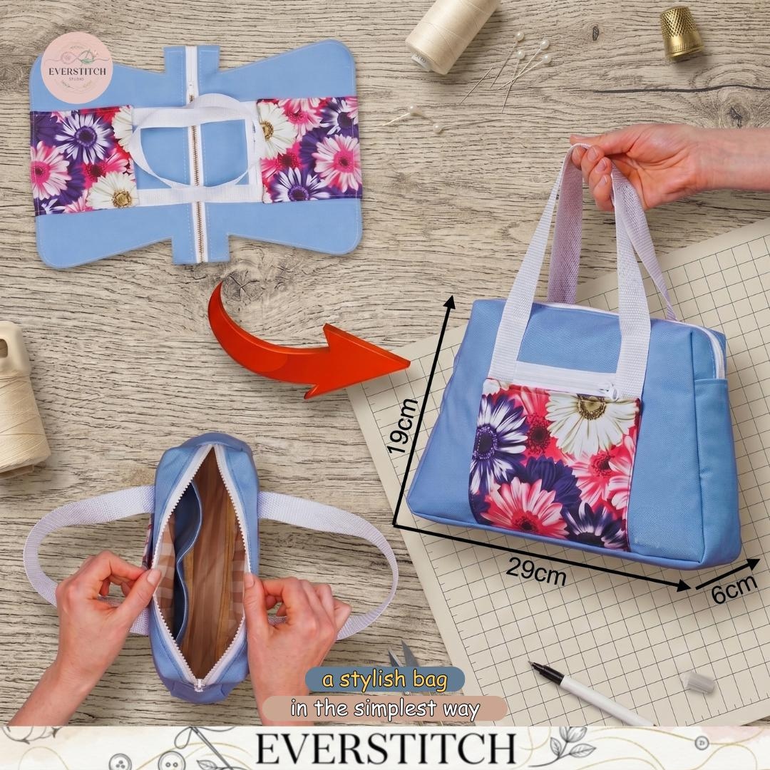 Stylish Tote Bag Tutorial PDF – Simple DIY Sewing Pattern, Handmade ...