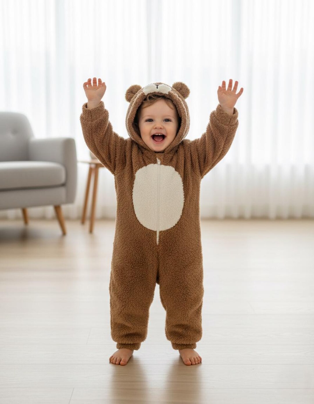 Plush Animal Baby Romper Cute Bear Fox Hooded Jumpsuit Soft plush-animal-baby-romper-cute-bear-fox-hooded-jumpsuit-soft
