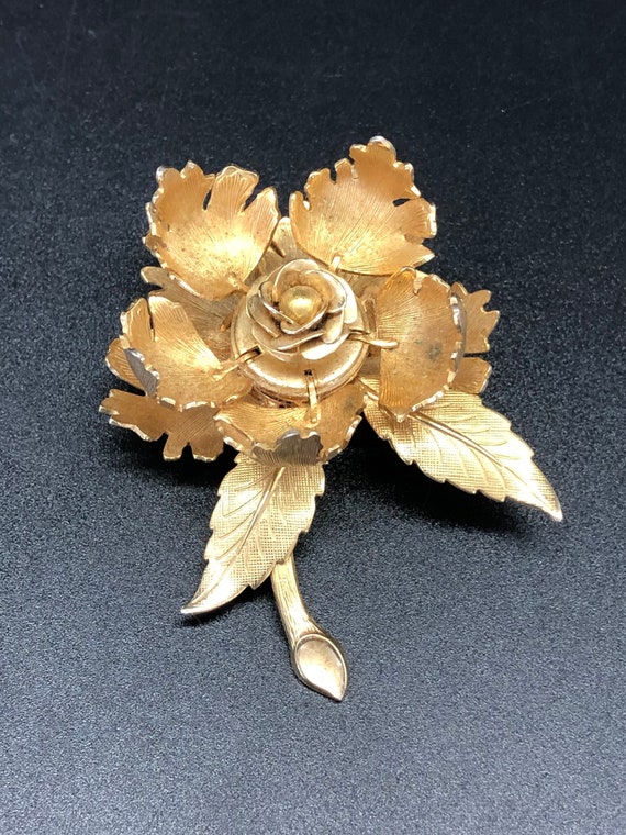 Vintage Joseph Warner, Day-night Brooch, Gold Tone Mechanical Pin. Flower Brooch, 1960's, - Etsy Vintage Joseph Warner, Day-night Brooch, Gold Tone Mechanical Pin. Flower Brooch, 1960's, - Etsy