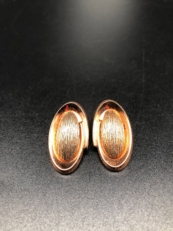 Vintage Renoir copper pin and earring set, MCM 19… - image 3