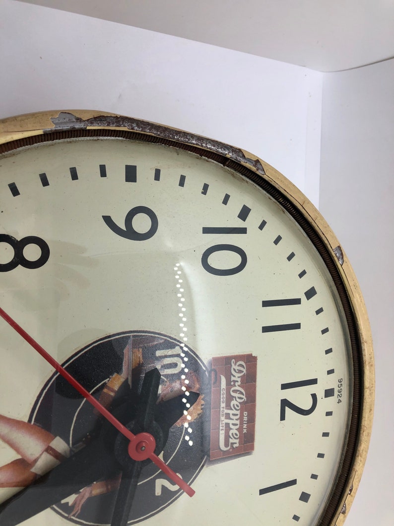 Vintage Simplex Dr. Pepper Wall Clock From the 1950s. Etsy