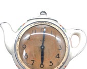 Miller s 8 day wind up wall clock, ceramic tea pot, tea party 52220T