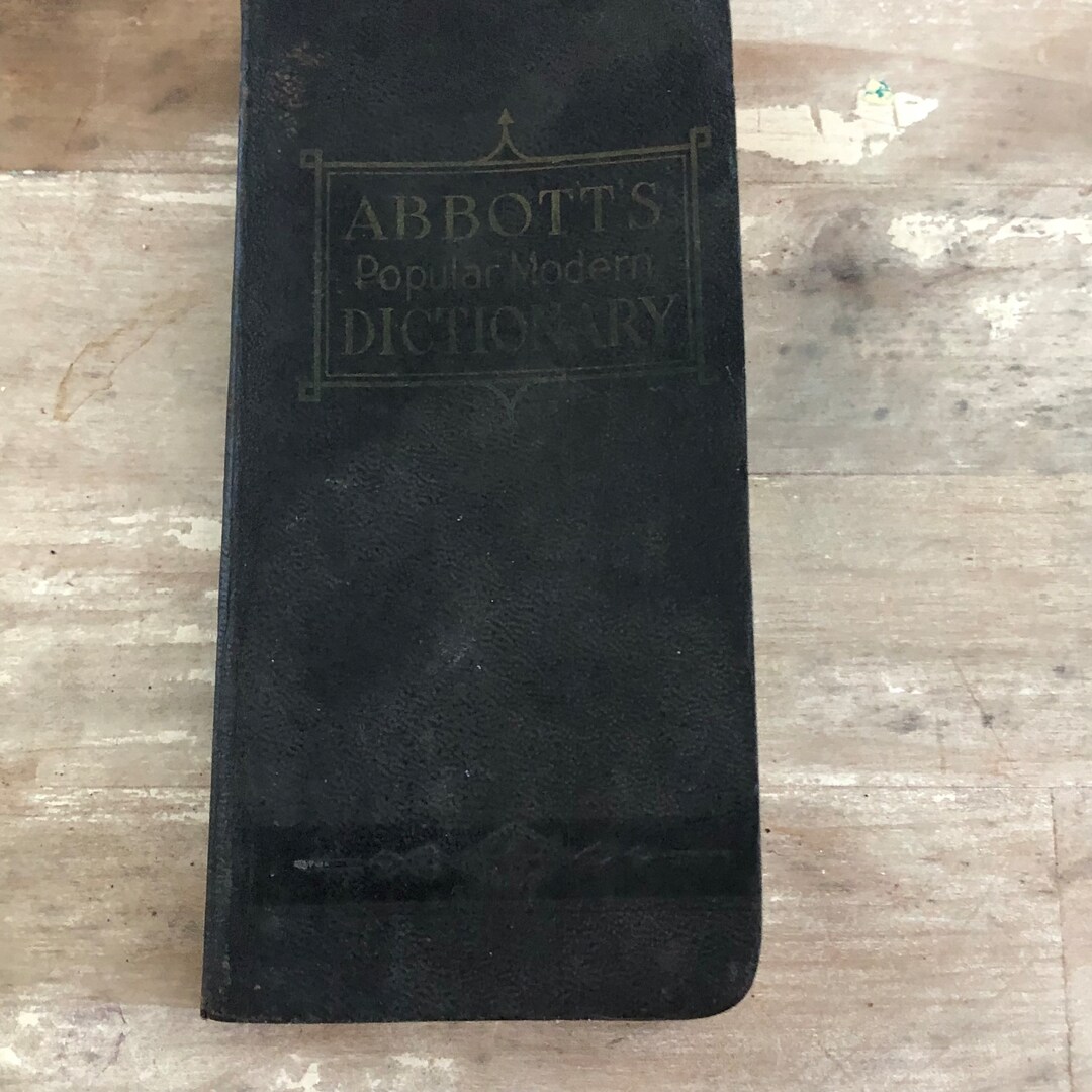 Vintage Abbotts Vest Pocket Dictionary 1943 English Charts Etsy