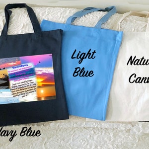 Special Price: Photo Tote Bag (no zipper)- One 8 in x 10.5 in Photo Collage Panel with up to 8 blended photos printed on a “EQ” Fabric Panel