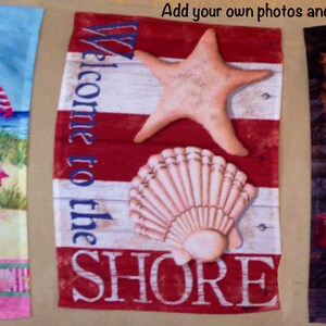 Personalized Garden Flag Custom Flag 12in-18in with 8in-10.5in Fabric Photo Collage up to 8 photos & text image 5