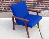 Mid Century Modern Blue Chair