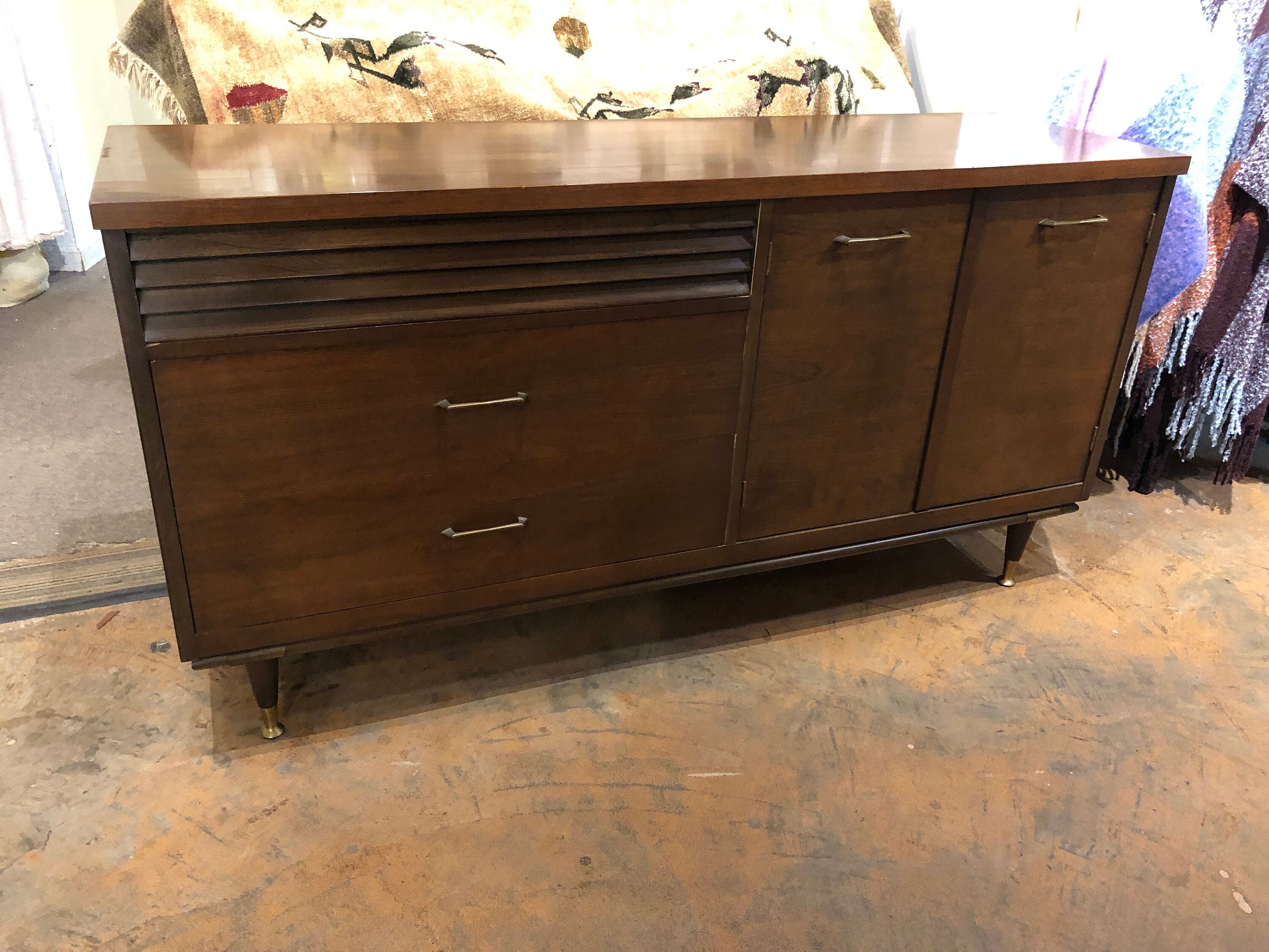 Bassett Furniture Mid Century Credenza Etsy