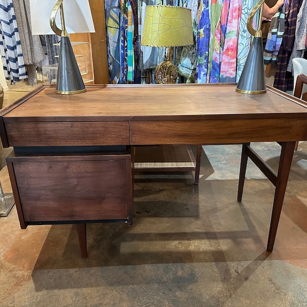 Mid Century Desk Etsy