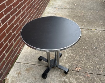 Mid Century Round End Table