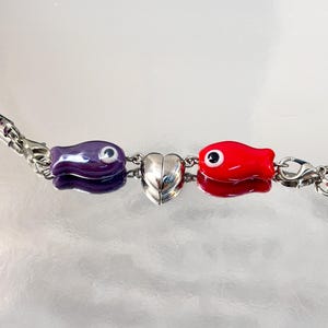 Matching keychains, matching fish keychain, couple keychain, cute keychain, fish keychains, cute keychains, magnetic fish keychain, keychain