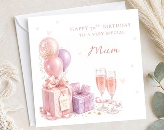 Presents and Balloons Birthday Card