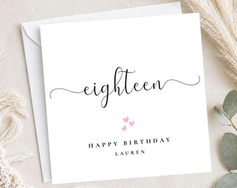 Age in words Birthday Card