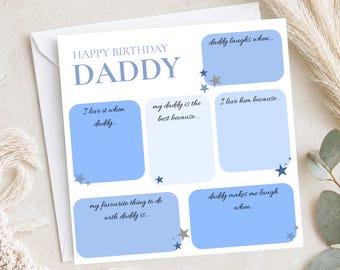 Personalised All About Him Birthday Card | Fill-in-the-Blanks Celebration Card