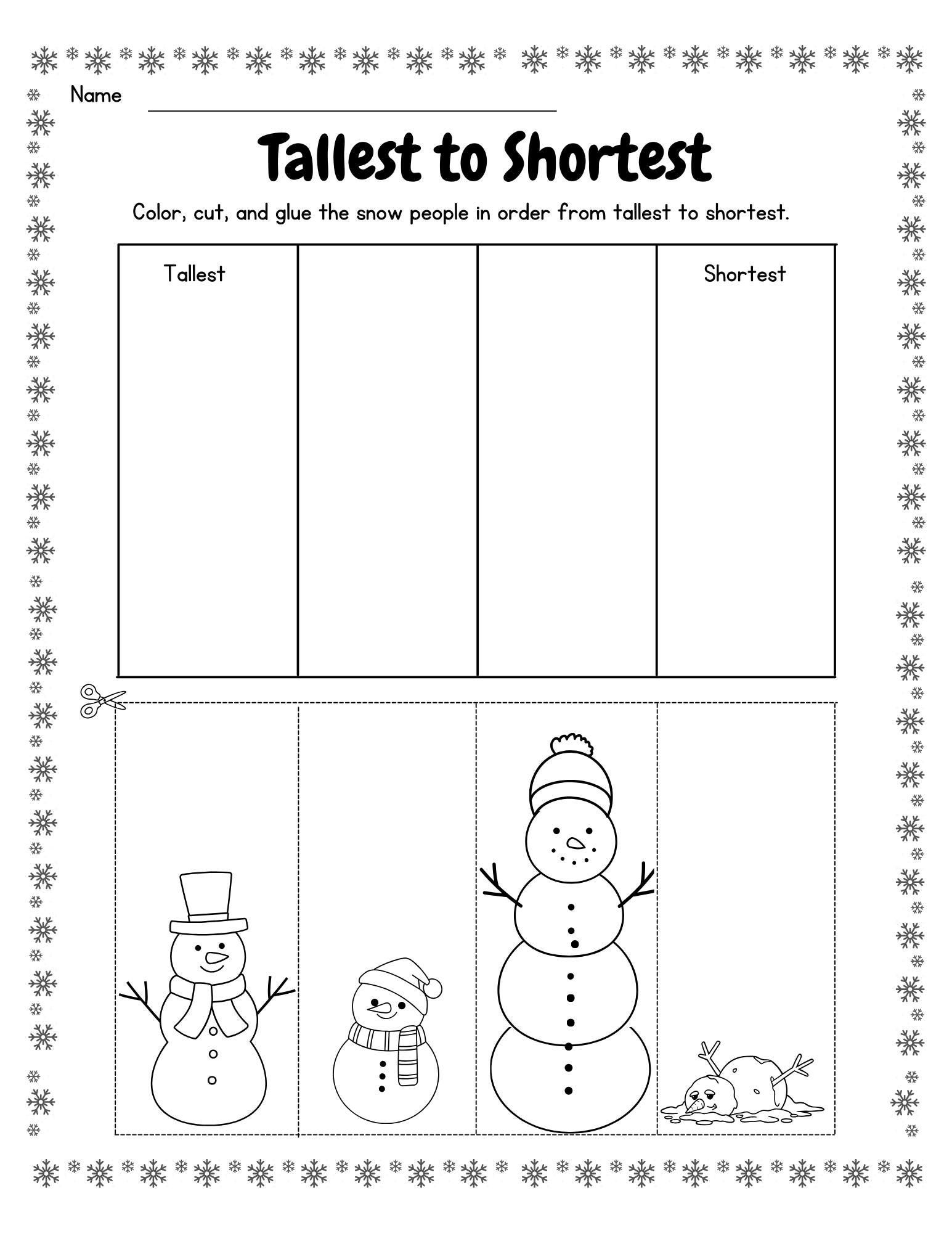 Winter Activity Worksheet Packet: Preschool & Kindergarten (45 Pages ...