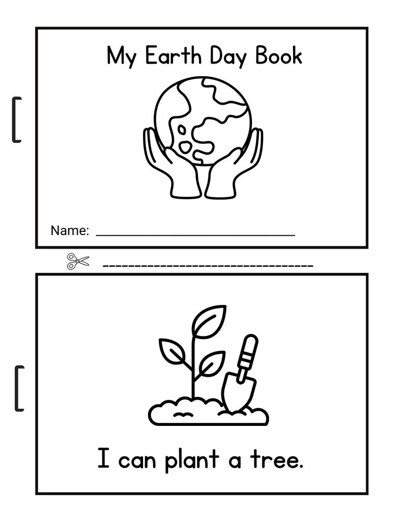 Earth Day Worksheets and Scavenger Hunt - Preschool and Kindergarten ...