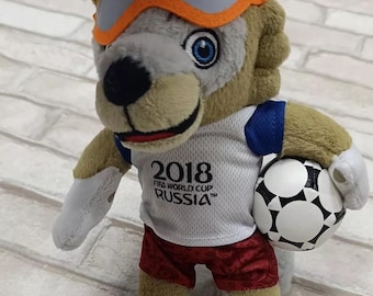 Fifa 2018 World Cup Russia Soccer Souvenir Soft Toy Wolf Zabivaka