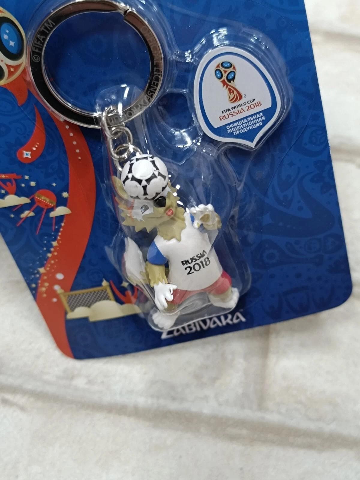 Official FIFA 2018 World Cup Keychain Zabivaka Mascot Russia