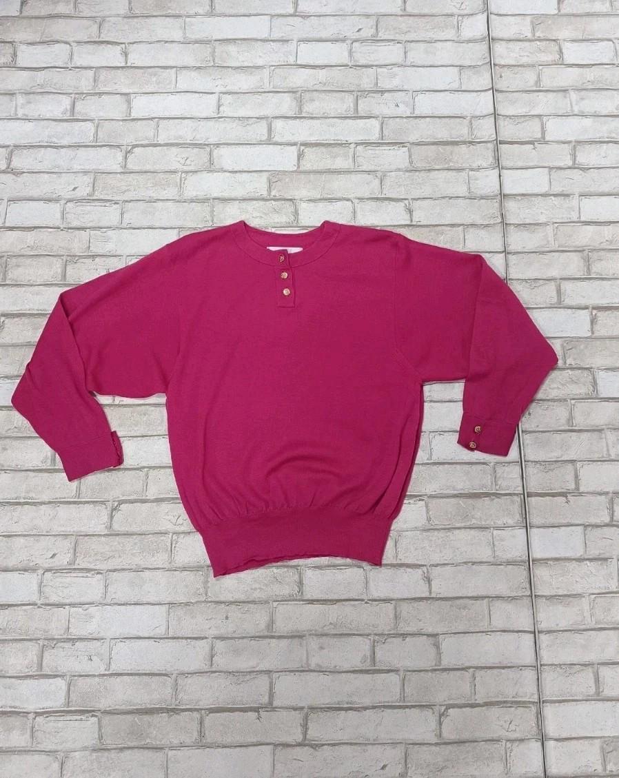 Ballantyne, Ballantyne merino 2000 pure new wool vintage pink sweater size M