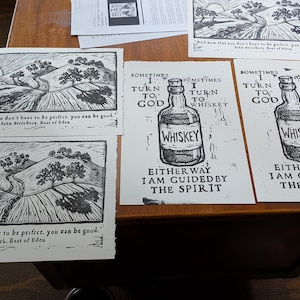 East of Eden Relief Print, John Steinbeck Quote, Vintage Galley Press image 12