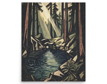 The Spring, Illustration from Six Saturdays: A Novelette by Dahlia Zamora