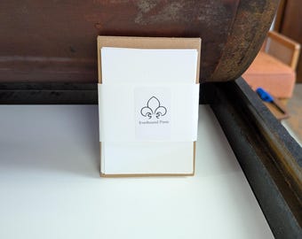 Mini Cards Set 2.5x3.5 inches Blank Stationery with Kraft Envelopes