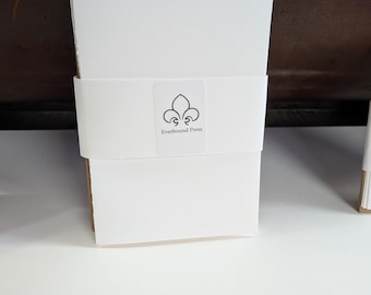 Mini Envelopes and Handmade Blank Greeting Set, Printmaking Paper 3.5"x5"