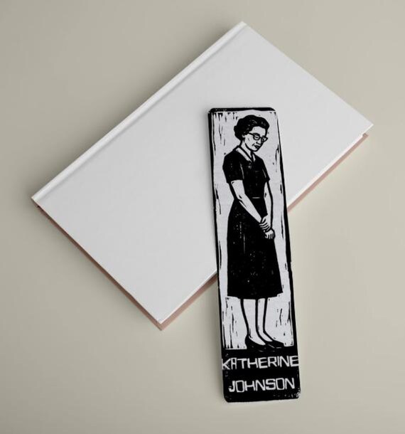 Katherine Johnson Relief Print Bookmark, NASA Mathematician, Engineer, American Hero
