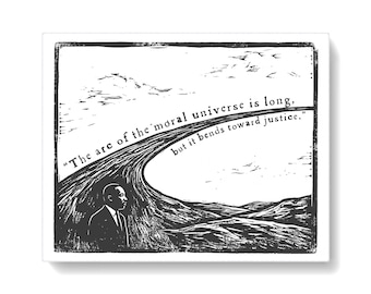 Martin Luther King Quote Wall Art | Social Justice & Inspirational Typography