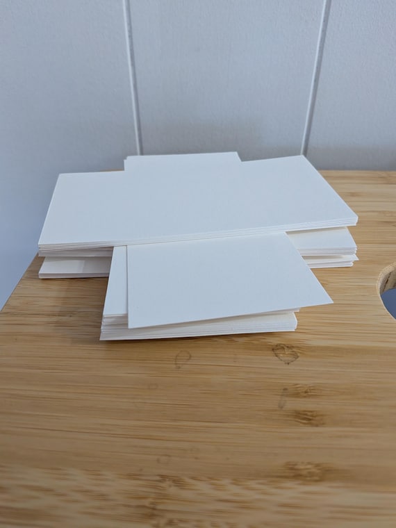 White Paper Set 5x7", 140lb (300gsm) for Printmaking, Lithography, Etching, Intaglio, Relief