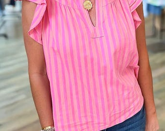 Blusa de rayas para mujer, 3-4 semanas de duración.